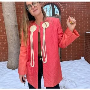 Vintage Pink Textron Quilted Jacket